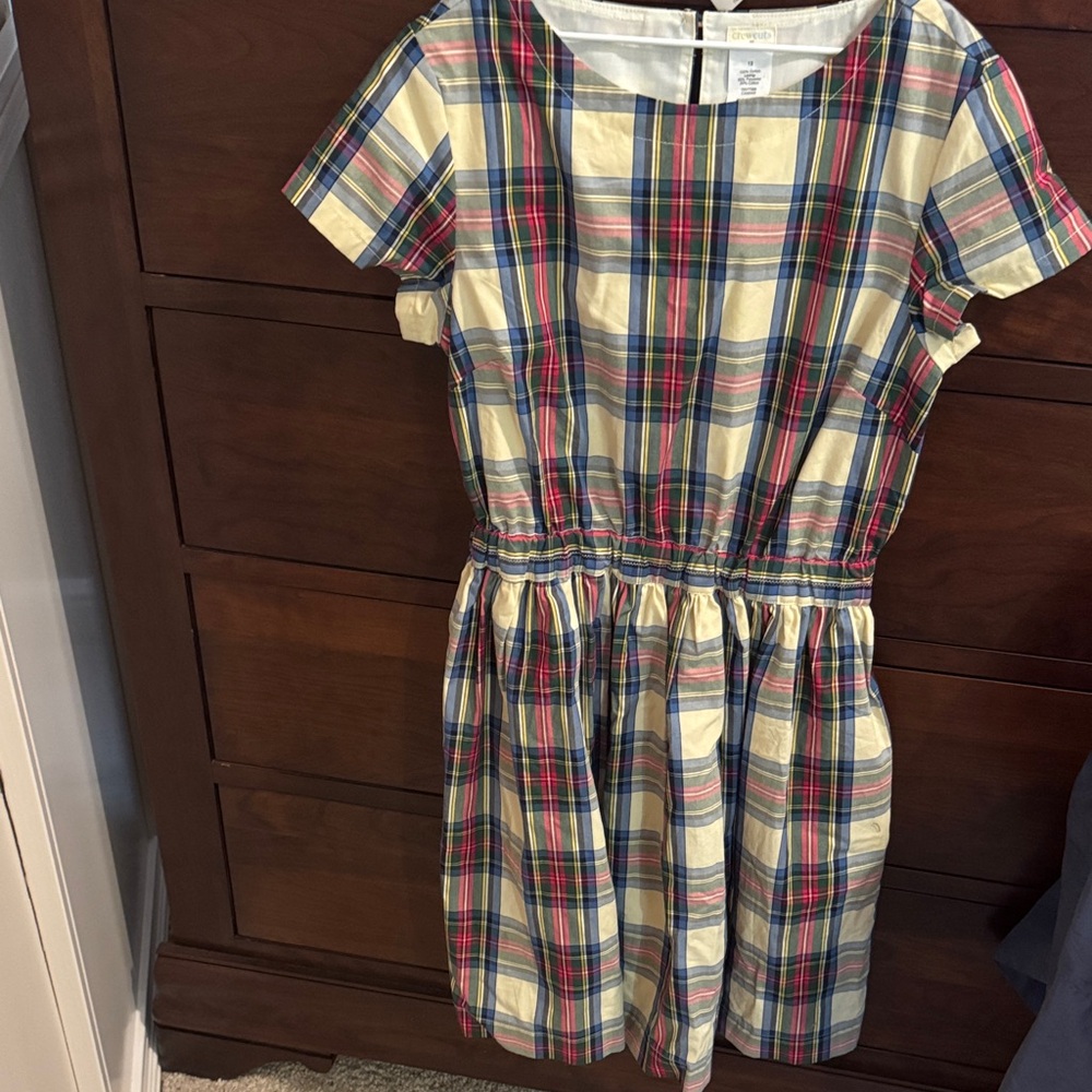 Crewcuts Colorful Plaid Kids size 12 Dress